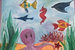Детские рисунки на тему мир воды