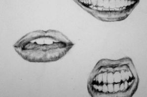Нарисованные губы