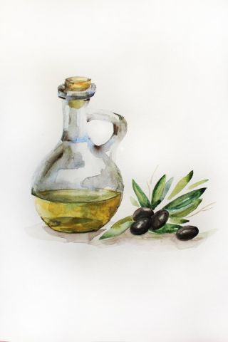 Оливковое масло рисунок