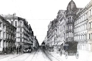 Рисунок улицы города