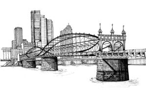 Бруклинский мост рисунок
