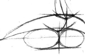 Линейно конструктивный рисунок головы