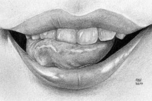 Рот человека рисунок