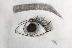 Рисунки для срисовки легкие глаза