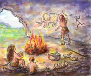 Рисунок жизнь древних людей
