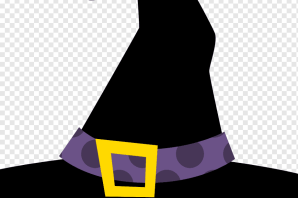 Нарисованная шляпа ведьмы