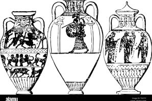 Древнегреческая ваза раскраска