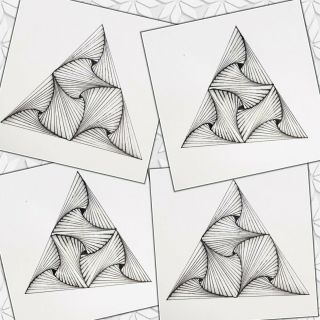 Легкий рисунок из треугольников