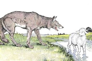 Рисунок к басне волк и ягненок