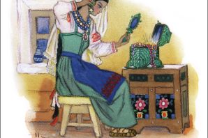 Иллюстрация к сказке малахитовая шкатулка
