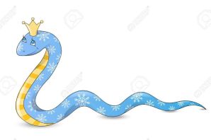 Рисунок к сказке голубая змейка