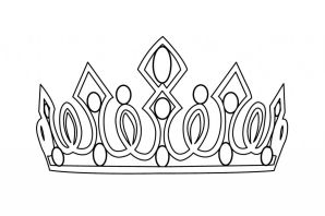 Корона принцессы трафарет для вырезания из бумаги