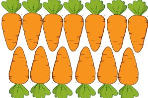 Морковь шаблон для вырезания