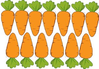 Шаблон морковки