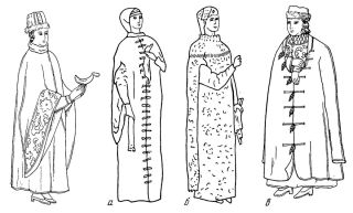 Рисунок старорусской одежды