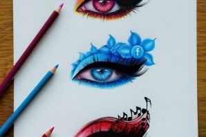 Рисунки глаз для срисовки