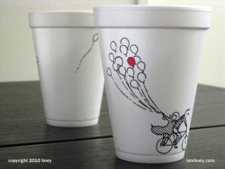 Рисунки на стаканчиках