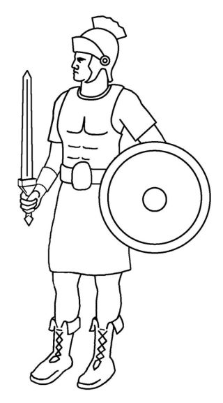 Древний воин рисунок