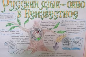 Рисунок на неделю русского языка