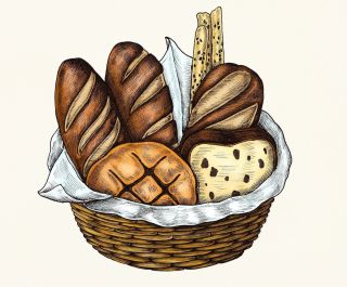 Рисунки хлеба и хлебобулочных изделий для детей
