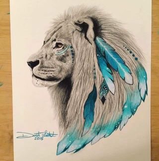 Лев для рисования