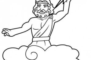 Зевс бог древней греции рисунок