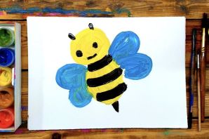 Простые рисунки красками для детей