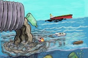 Проблема загрязнения океана рисунок символ