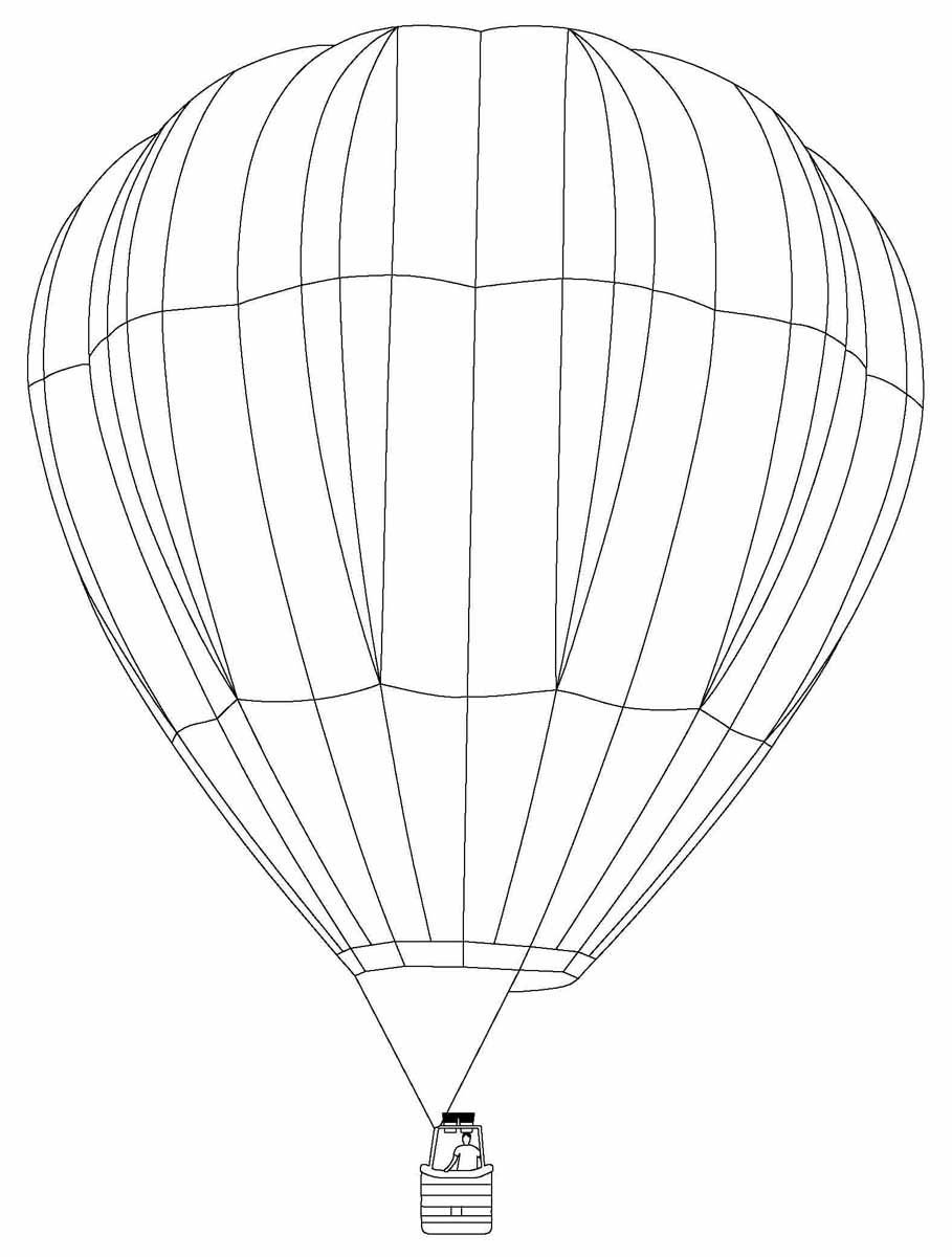 Рисунок воздушный шар легкий