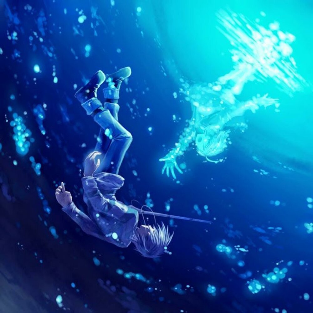 Играть падать в воду. Под водой арт. Человек под водой арт. Девушка тонет в воде.
