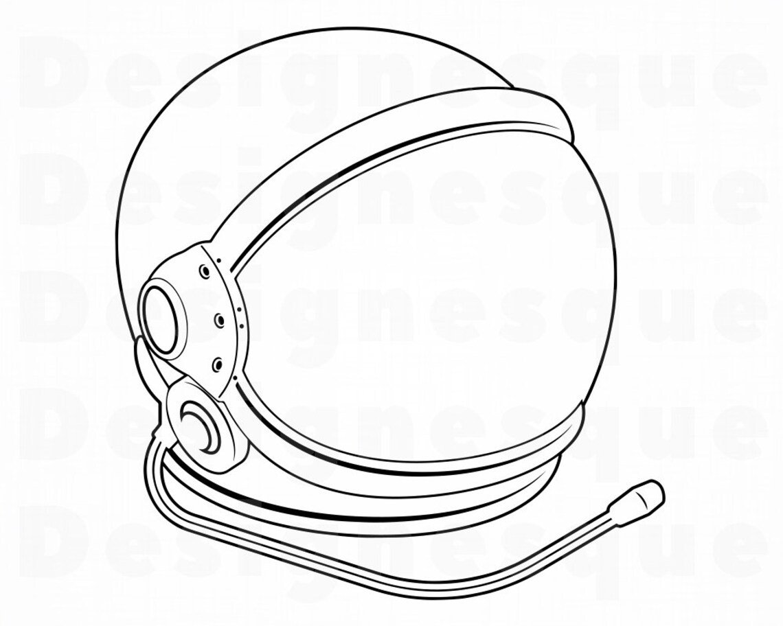 Шаблон шлема космонавта для распечатки