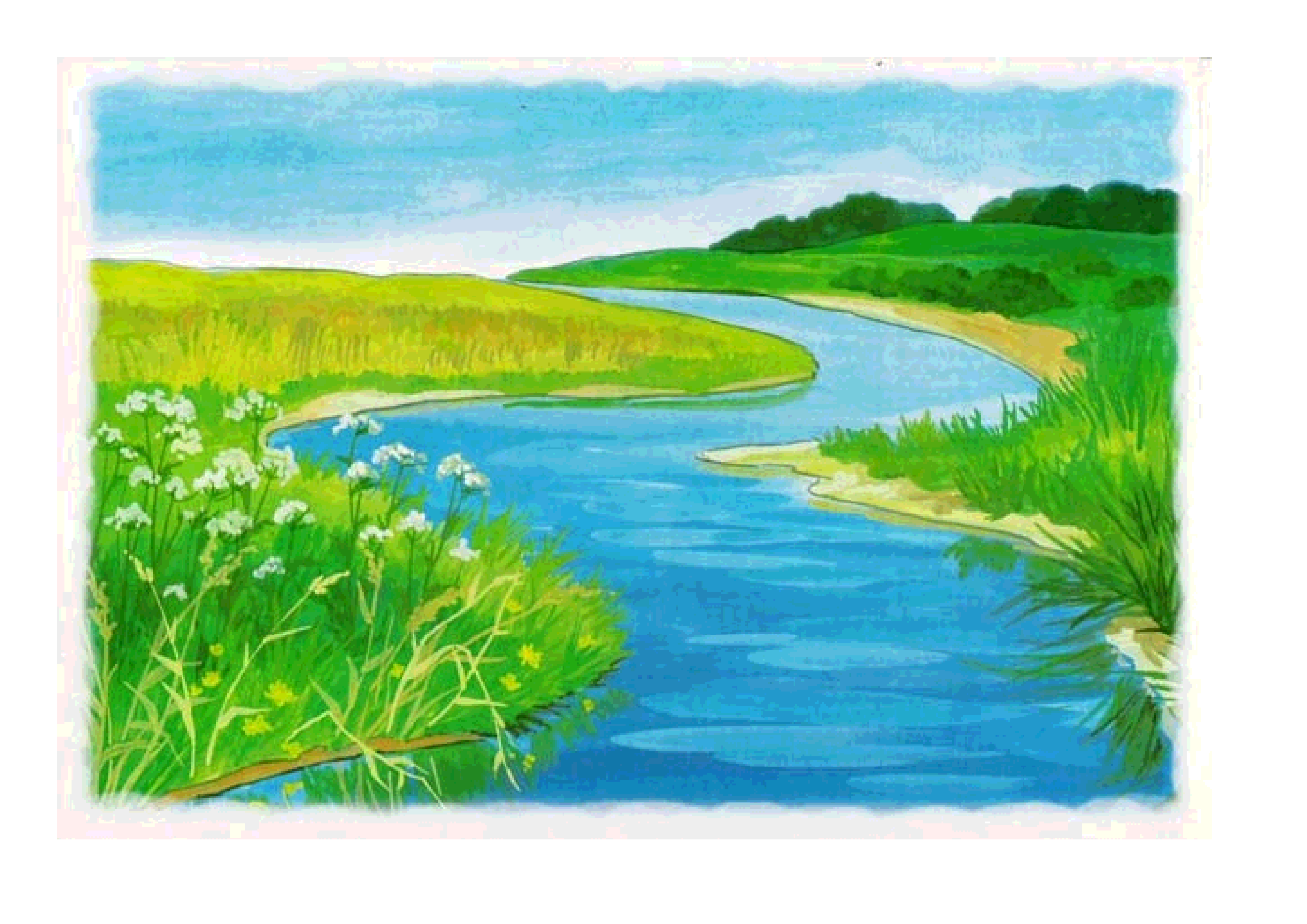 Река детская картинка. Нарисовать реку. Река для детей. Озеро рисунок. Река рисунок для детей.