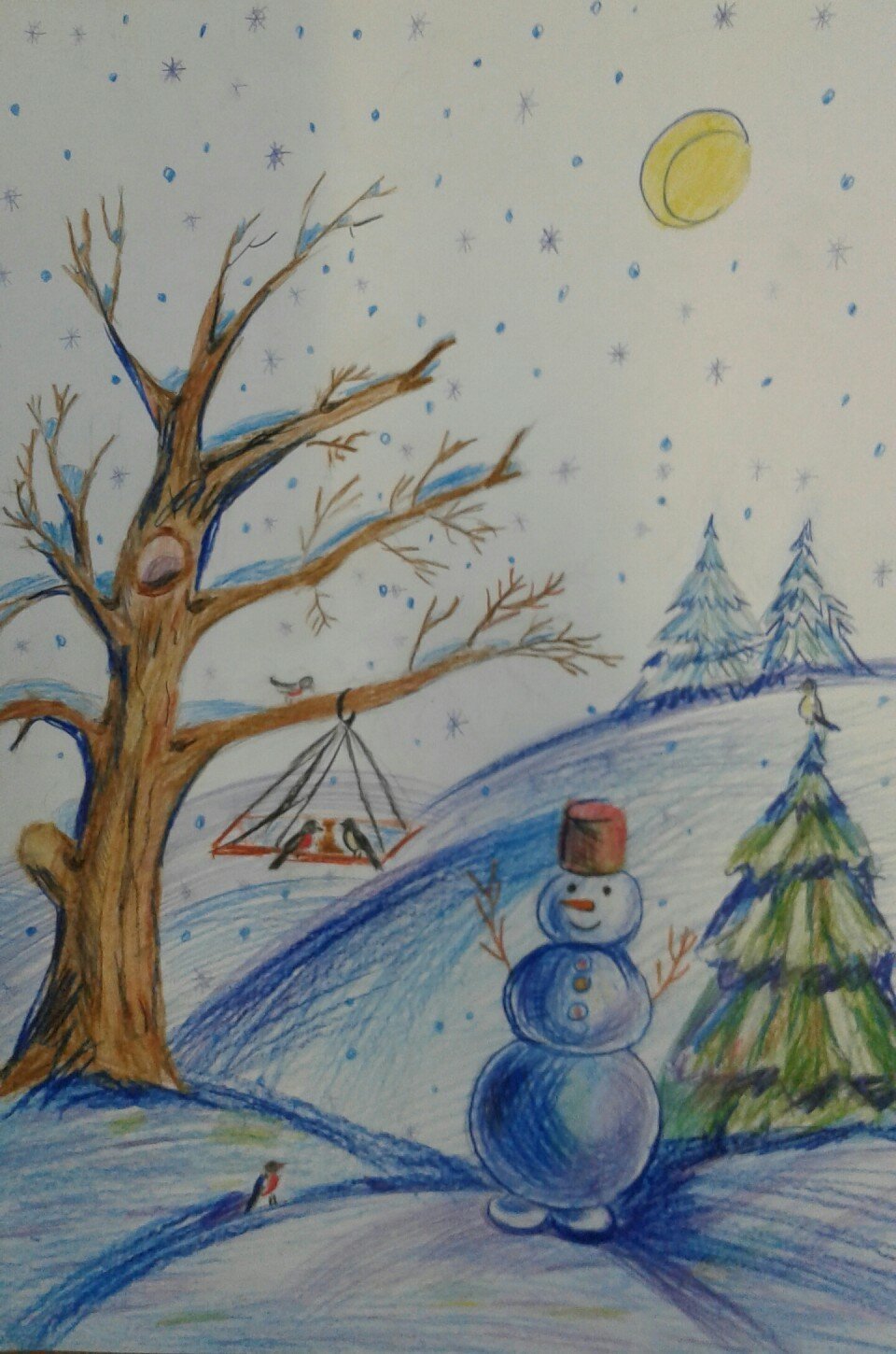 Зимние картинки легко. Зимние рисунки. Рисунок на тему зима. Зимний рисунок карандашом. Рисунки зимы легкие.