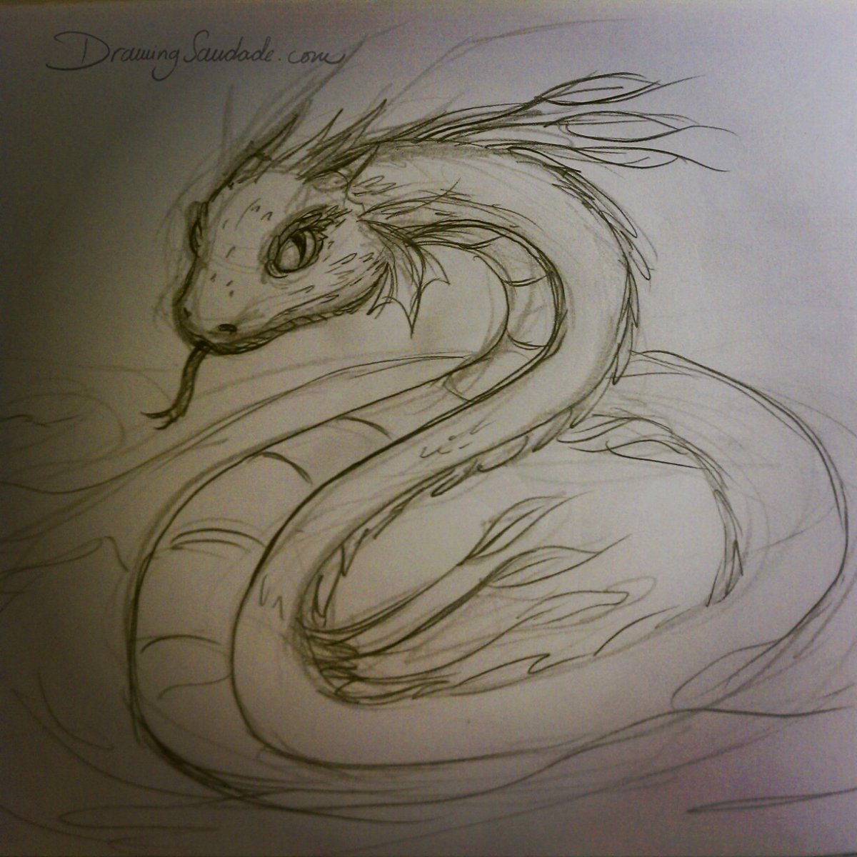 Мифические существа карандашом легко