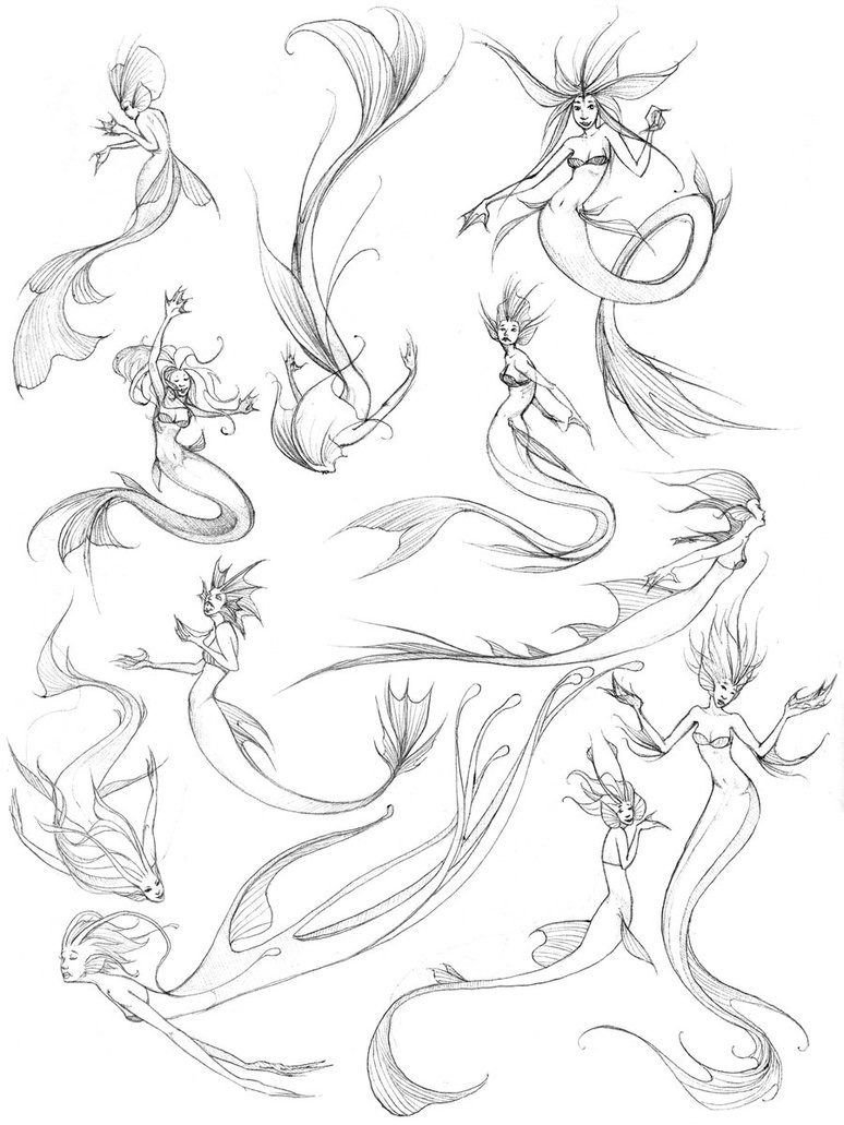 Русалочий хвост референс