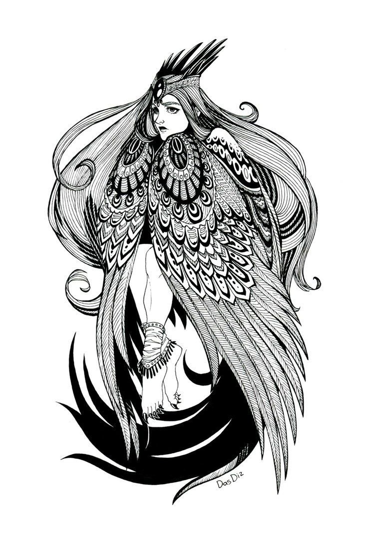 Мифические существа рисунки карандашом