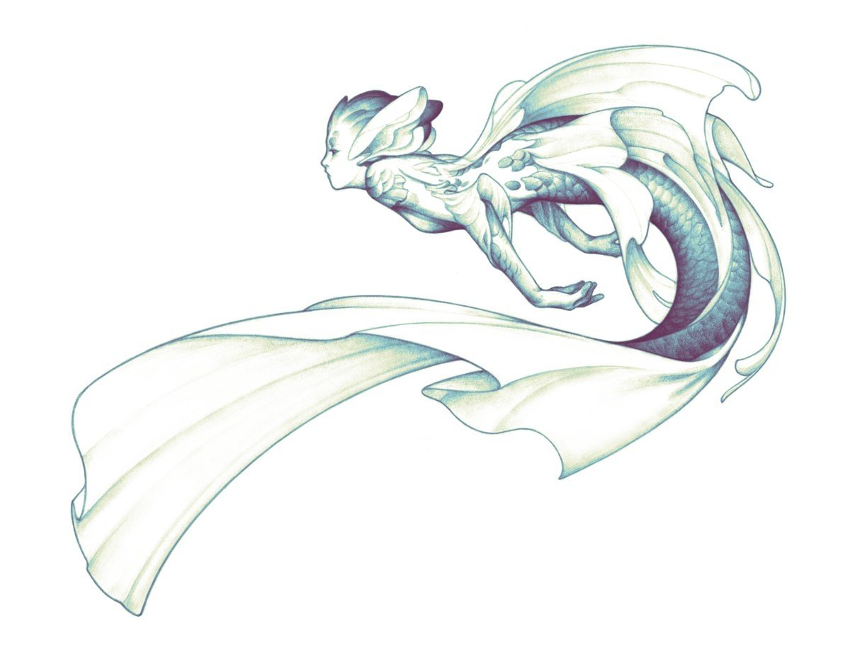 Скетчи фантастических существ