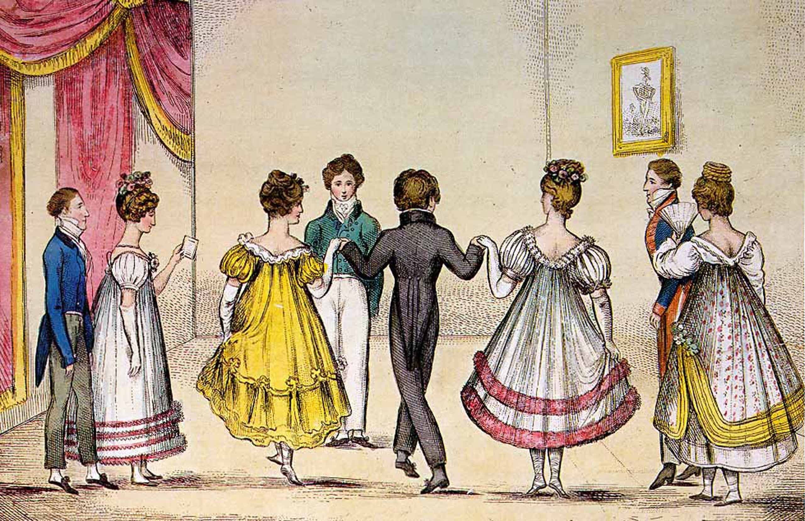 Покажи картинку веков. Французская кадриль 19 век. Французская кадриль 19 века танец. Бал 19 века кадриль. Менуэт 18 век.