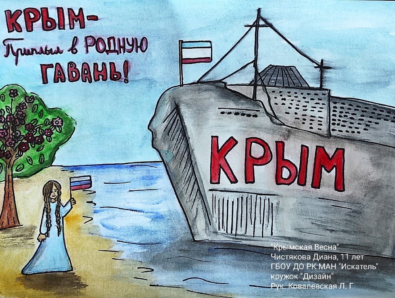 Плакат крым россия 10 лет. Крым наш рисунок на конкурс.