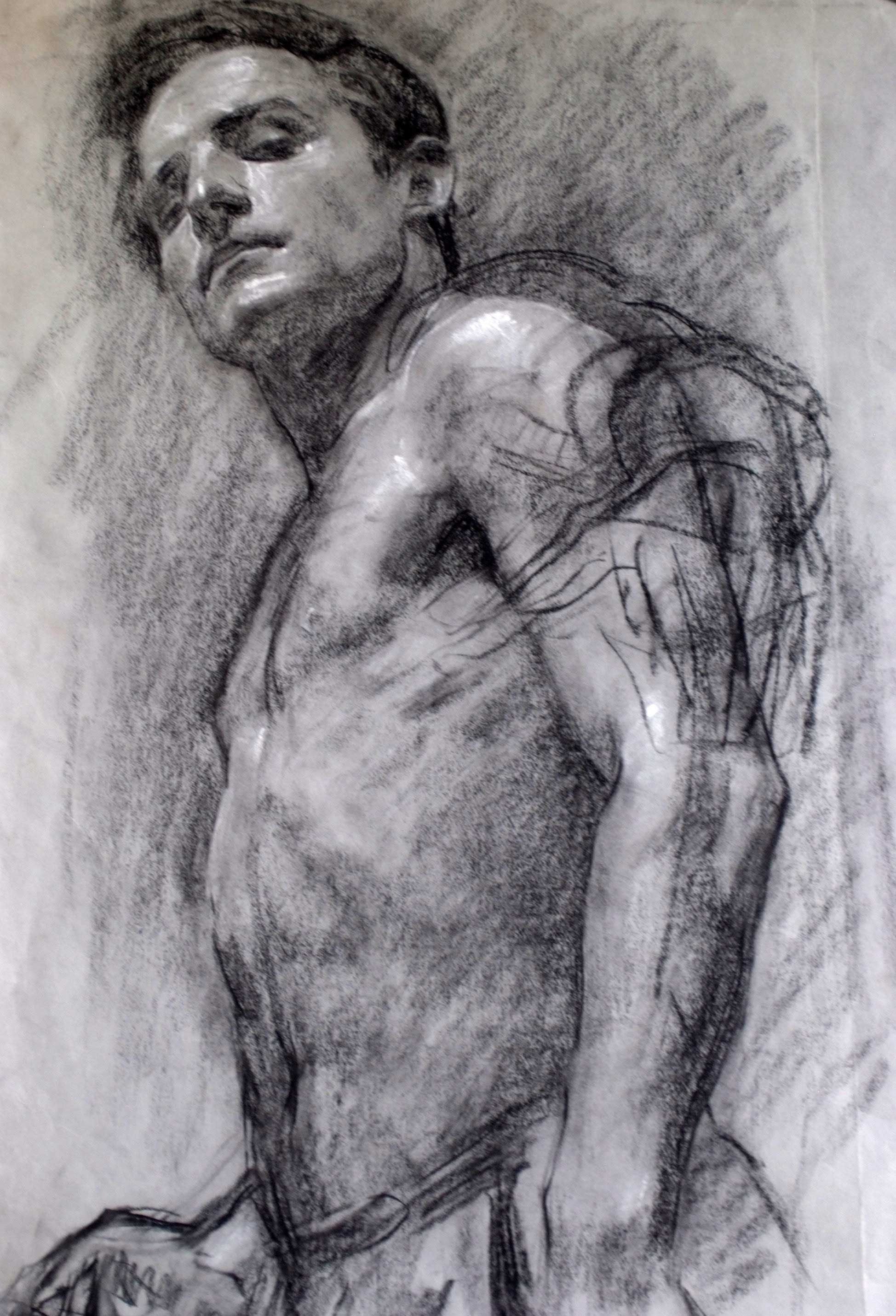 Натура для художников. Полуфигура Академия Репина. Robert Hannaford (1944 - ) self-portrait. Академический портрет Репинка. Академический портрет Строгановка.