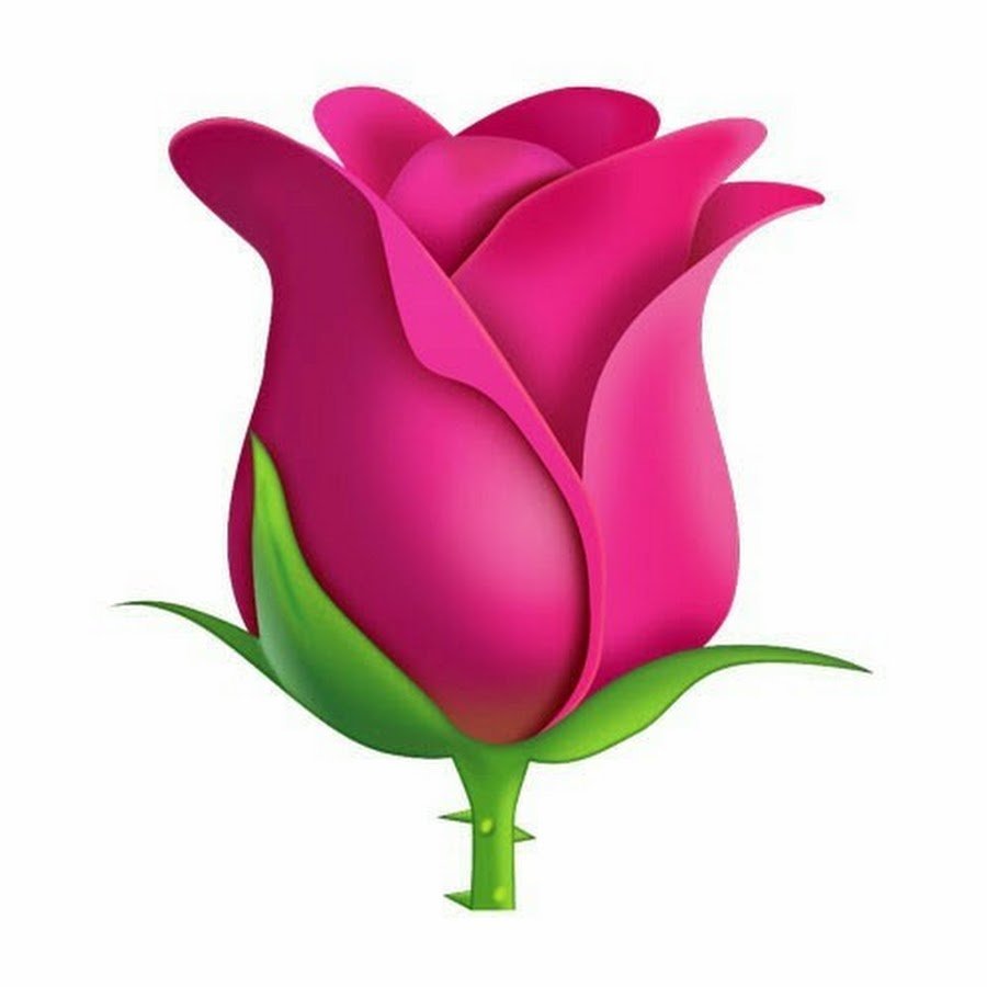 Эмодзи розовый цветок