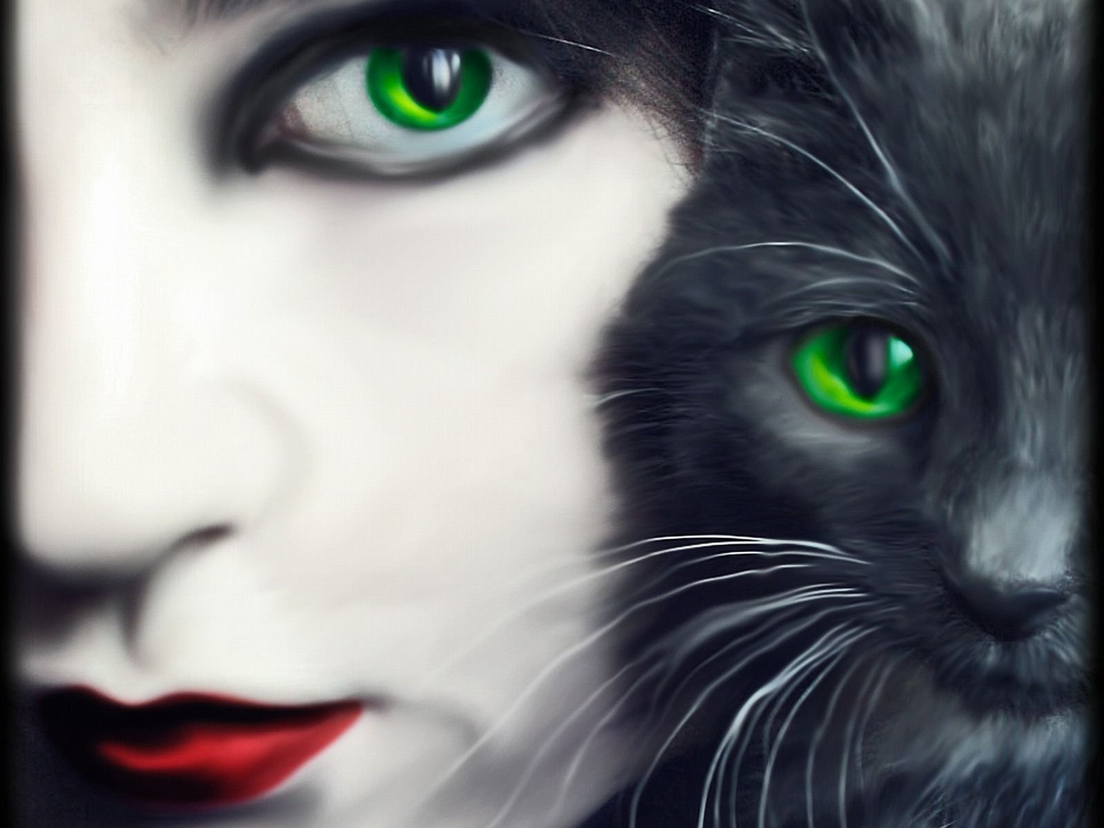 Картинка девушка с кошкой. Кошка с зелеными глазами. Черная кошка с зелеными глазами. Девушка с кошачьими глазами. Девушка с черной кошкой.