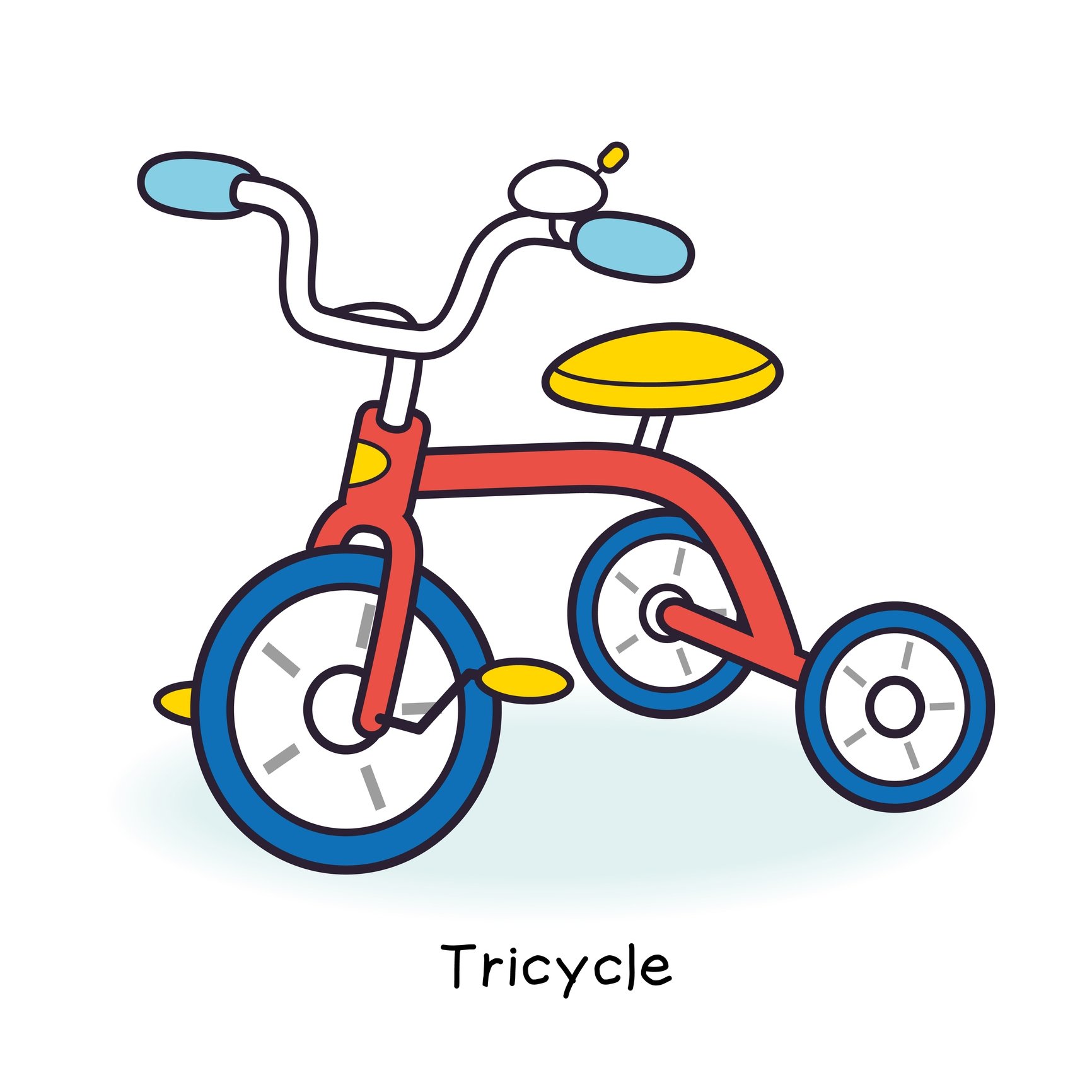 Велосипед рисунок для детей - 69 фото