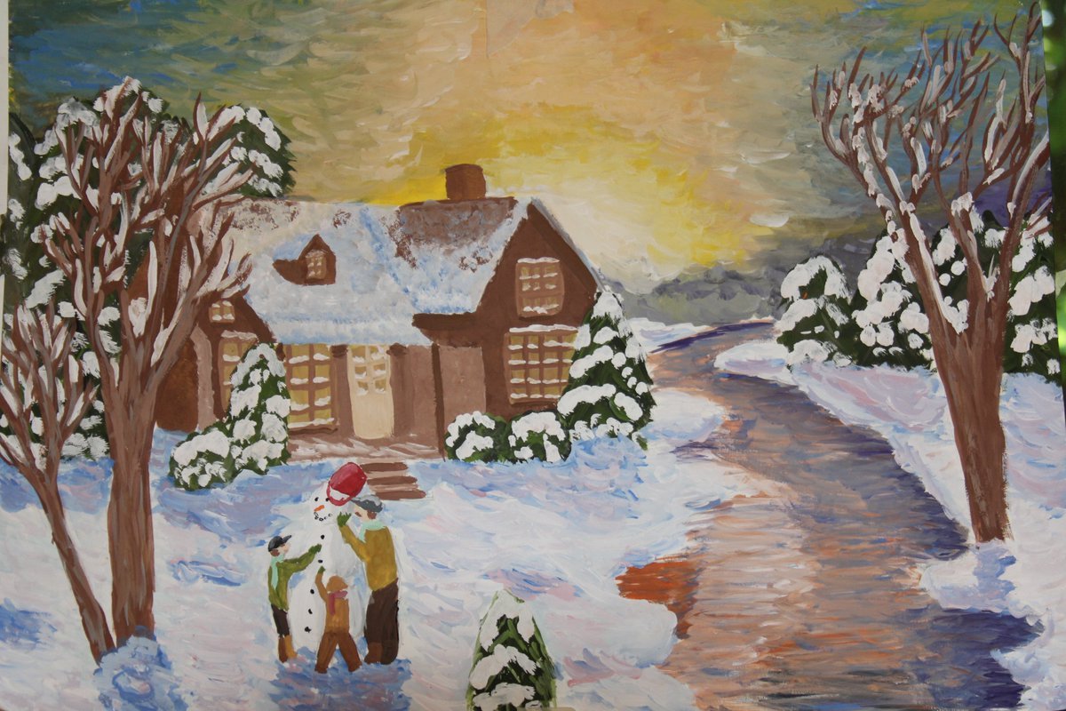 Картинка встреча зимы. Зима рисунок. Зимний пейзаж для детей. Зимний пейзаж рисунок. Зимний пейзаж детский рисунок.
