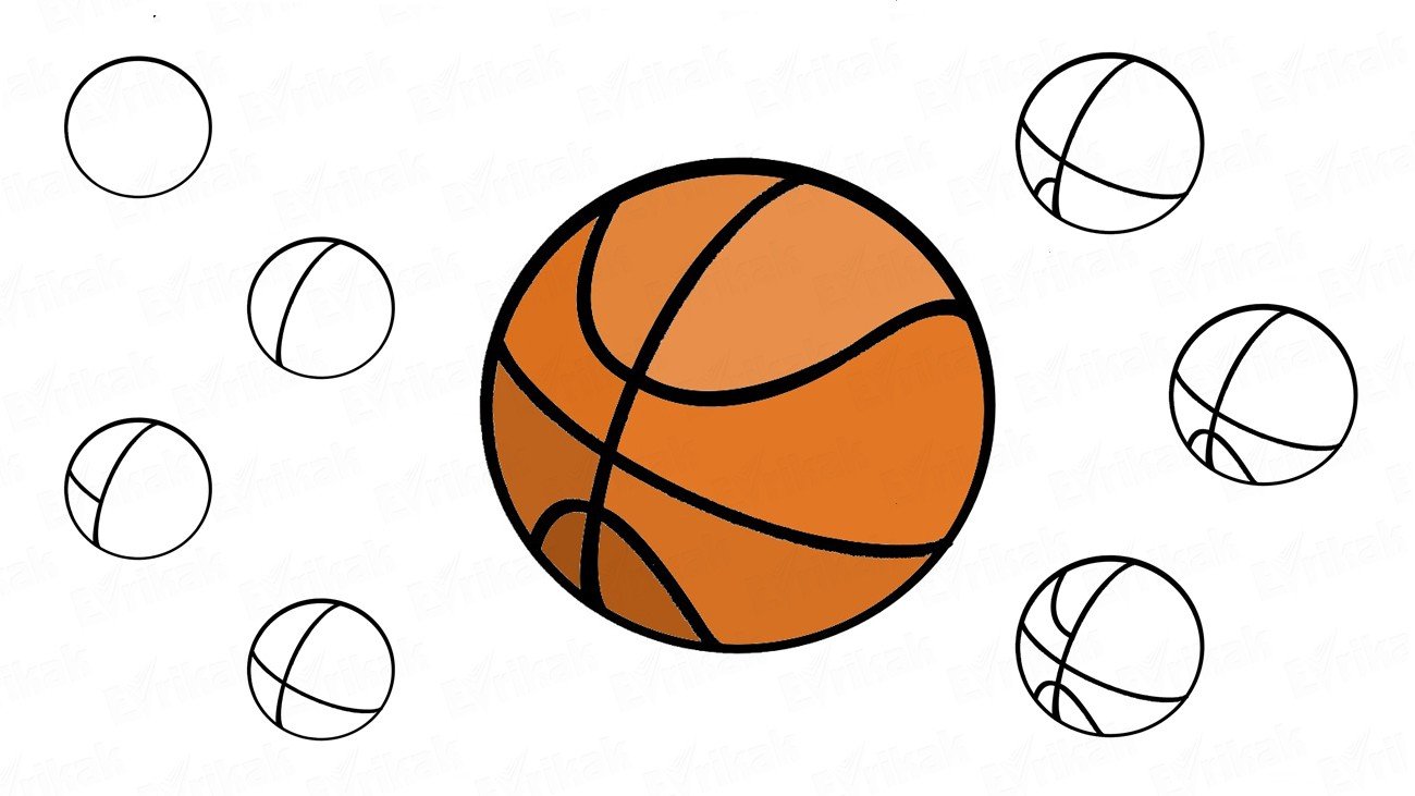 Dibujos del balón de baloncesto
