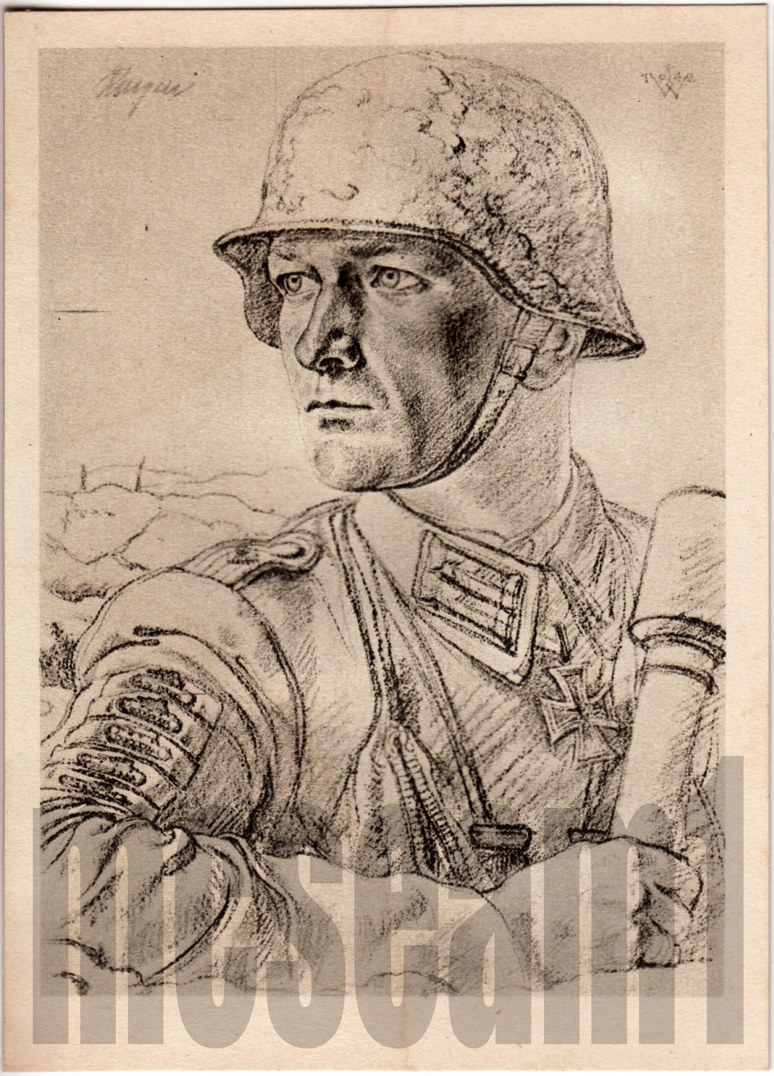 Вольфганг Вилльрих немецкий солдат рисунок
