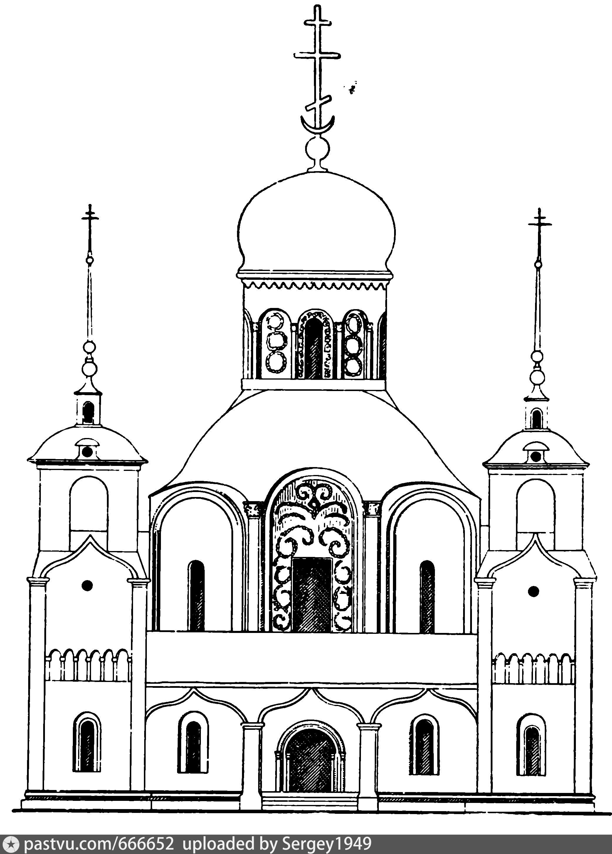 Церковь рисунок карандашом для детей