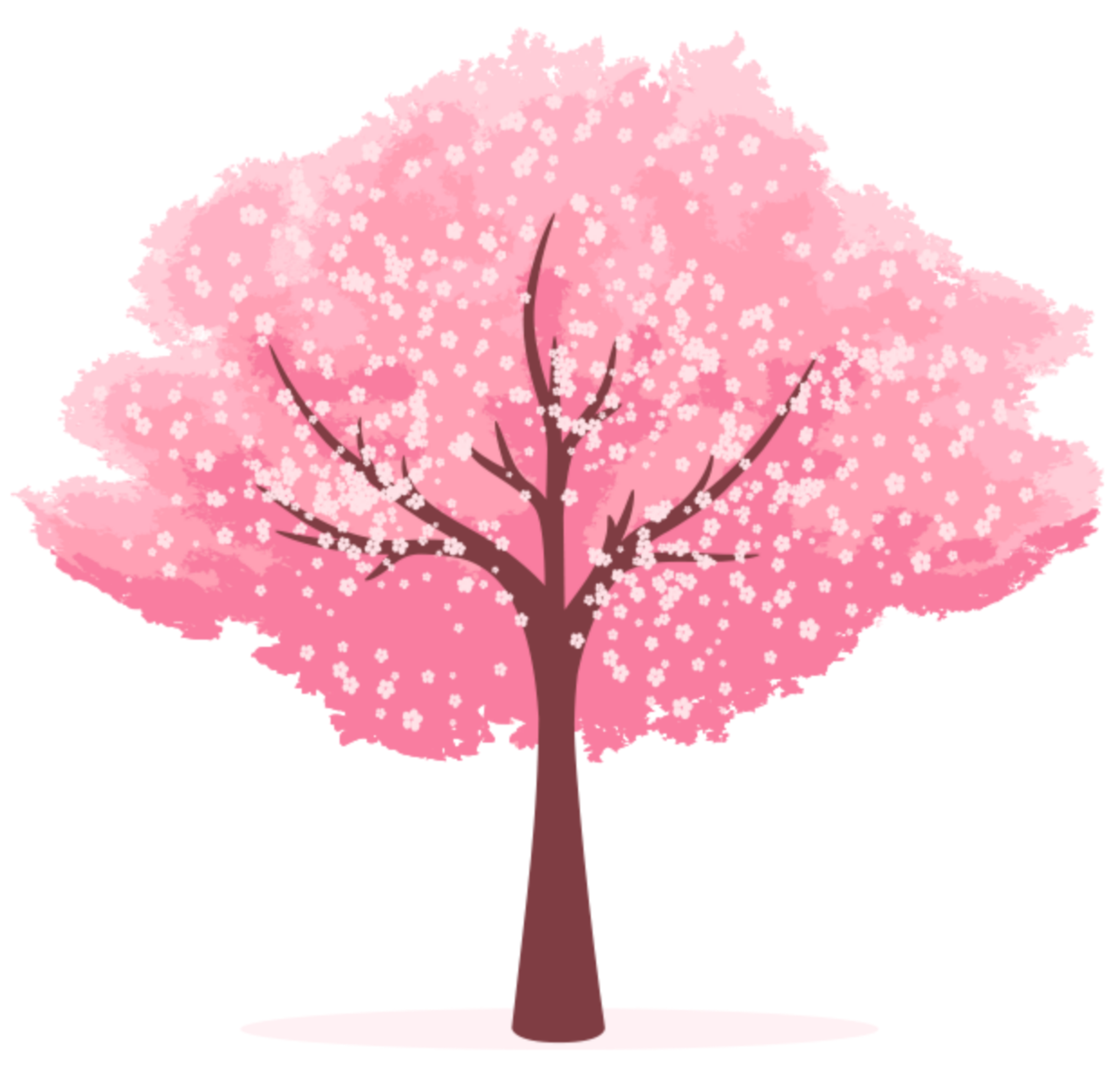 Сакура дерево вектор. Цветущее дерево на прозрачном фоне. Розовое дерево. Сакура дерево на белом фоне. Розовое дерево без листьев