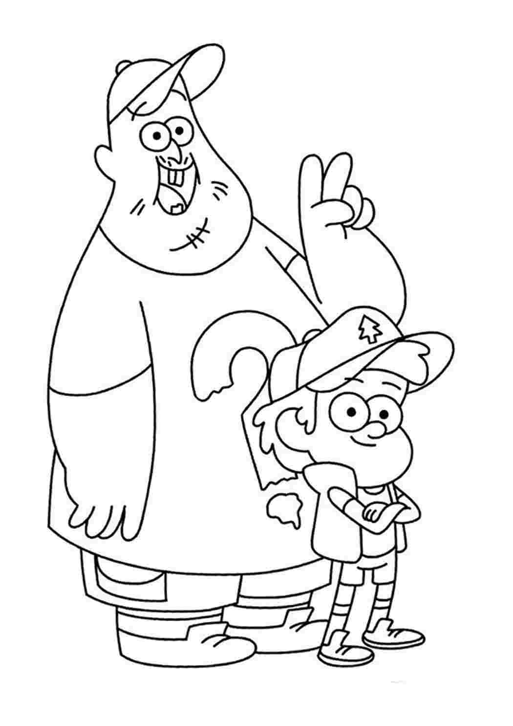 Раскраски гравити фолз все герои - 78 фото