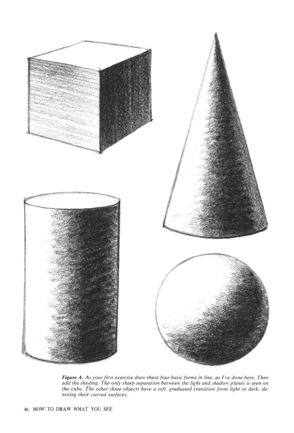 нарисуй шар конус цилиндр